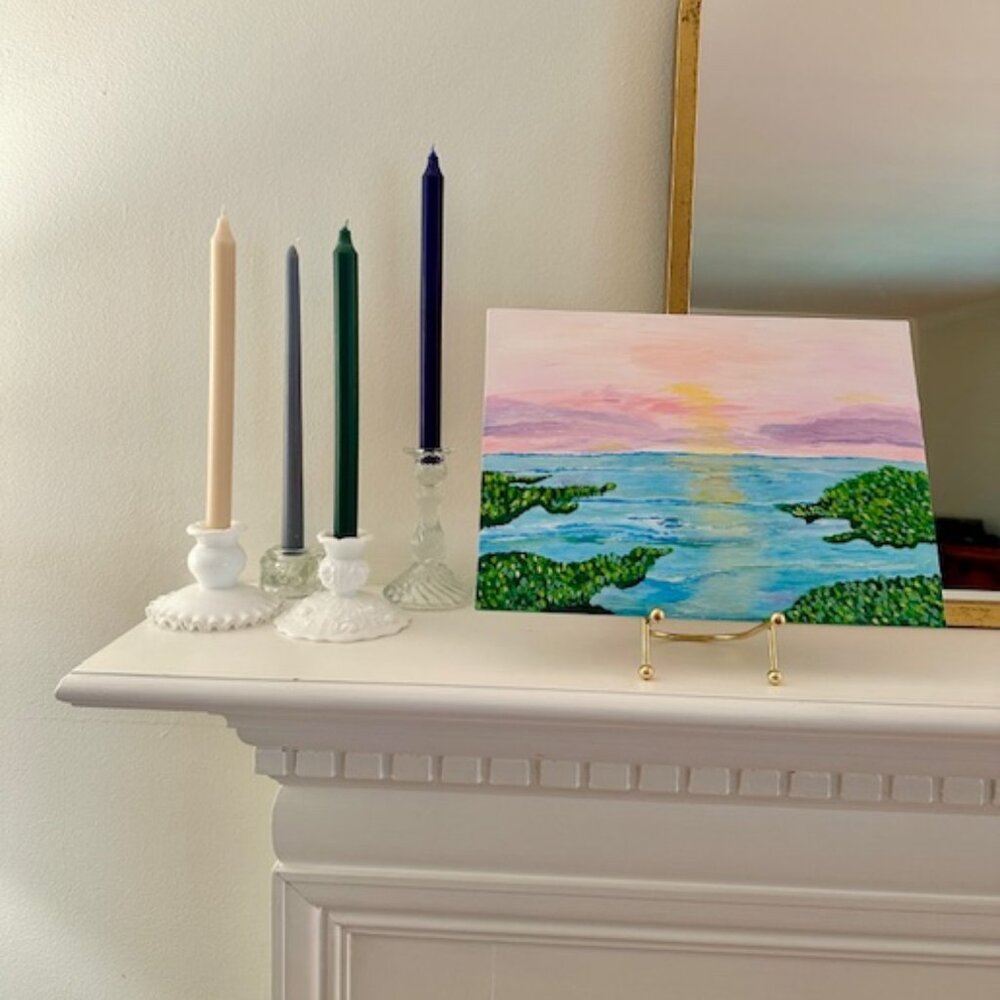 10" x 14" Original Acrylic Painting on Canvas Board Unframed
